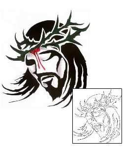 Jesus Tattoo Religious & Spiritual tattoo | CHF-00339