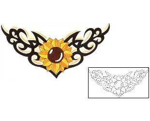 Flower Tattoo Specific Body Parts tattoo | CHF-00370