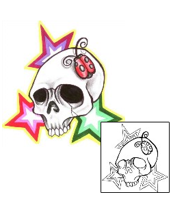 Skull Tattoo Insects tattoo | CHF-00433