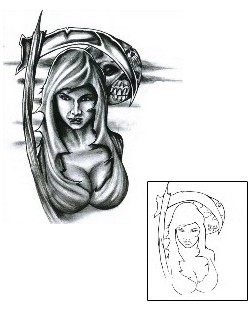 Woman Tattoo Mythology tattoo | CHF-00578
