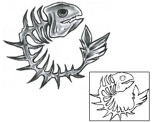 Fish Tattoo Marine Life tattoo | CHF-00645