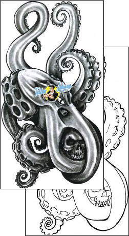 Scary Tattoo marine-life-octopus-tattoos-chump-change-chf-00654