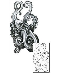 Sea Creature Tattoo Horror tattoo | CHF-00654