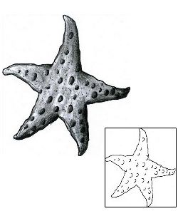 Starfish Tattoo Marine Life tattoo | CHF-00664