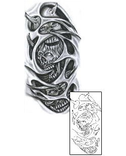 Monster Tattoo Horror tattoo | CHF-00682