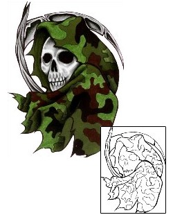 Skull Tattoo Hoodie Reaper Tattoo