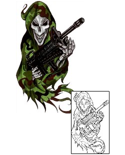Military Tattoo Horror tattoo | CHF-00695
