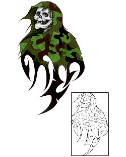 Military Tattoo Horror tattoo | CHF-00697