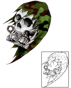 Military Tattoo Reaper Bomb Tattoo