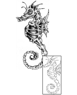Seahorse Tattoo Marine Life tattoo | CIF-00073