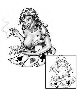 Gambling Tattoo Miscellaneous tattoo | CIF-00135