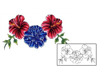 Flower Tattoo Specific Body Parts tattoo | CKF-00023