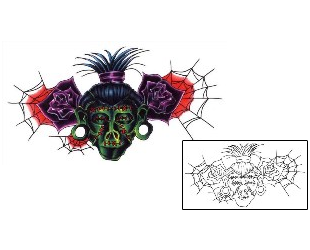 Spider Web Tattoo Horror tattoo | CKF-00054