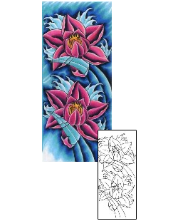 Lotus Tattoo Plant Life tattoo | CKF-00062