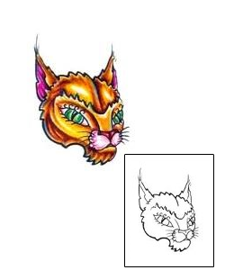 Cat Tattoo Animal tattoo | CMF-00009