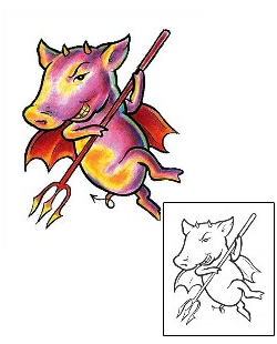 Devil - Demon Tattoo Animal tattoo | CNF-00009