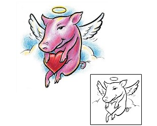 Pig Tattoo Animal tattoo | CNF-00026