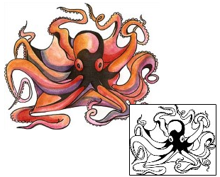 Octopus Tattoo Marine Life tattoo | COF-00053