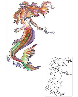 Mermaid Tattoo Mythology tattoo | COF-00065