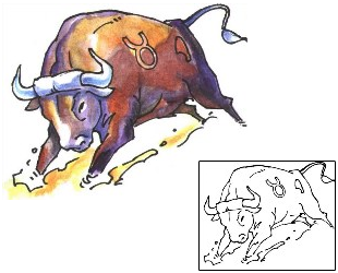 Bull Tattoo Taurus tattoo | COF-00179