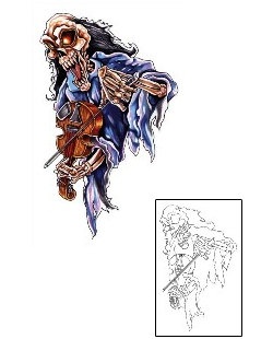 Skeleton Tattoo Horror tattoo | CPF-00037