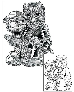 Devil - Demon Tattoo Horror tattoo | CPF-00118