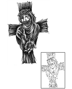Jesus Tattoo Religious & Spiritual tattoo | CQF-00009