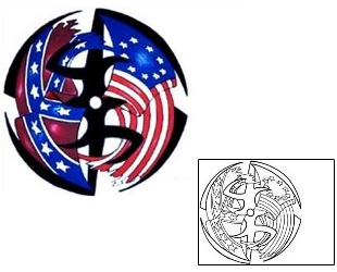 USA Tattoo Ethnic tattoo | CRF-00005