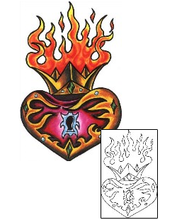 Sacred Heart Tattoo Religious & Spiritual tattoo | CUF-00010