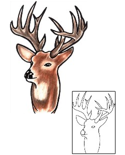 Deer Tattoo CUF-00017