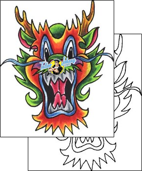 Monster Tattoo fantasy-dragon-tattoos-curt-dog-cuf-00020