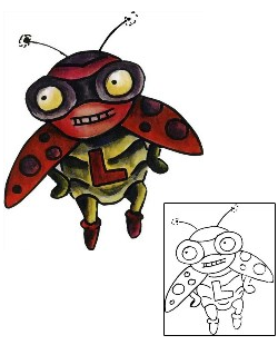 Ladybug Tattoo Insects tattoo | CVF-00017