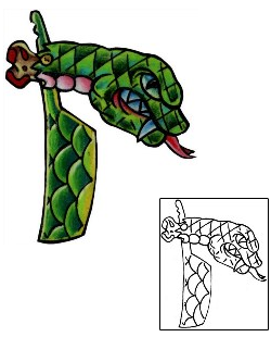 Snake Tattoo Reptiles & Amphibians tattoo | CWF-00003