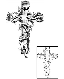 Cross Tattoo Religious & Spiritual tattoo | CXF-00018