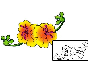 Hibiscus Tattoo Plant Life tattoo | CYF-00054