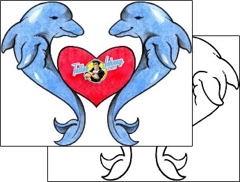 Heart Tattoo dolphin-tattoos-crazy-macaya-cyf-00476