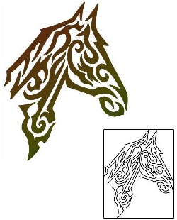 Horse Tattoo Tattoo Styles tattoo | CYF-00523