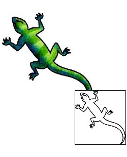 Lizard Tattoo Reptiles & Amphibians tattoo | CYF-00635