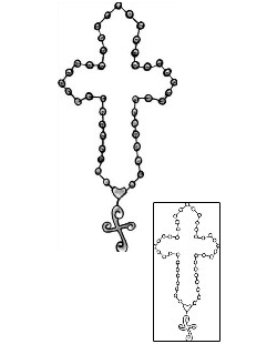 Rosary Beads Tattoo Religious & Spiritual tattoo | CZF-00016