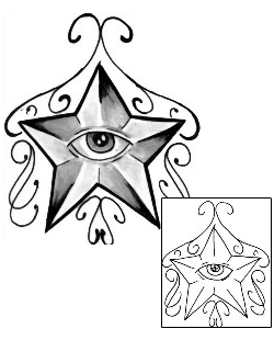 Star Tattoo Astronomy tattoo | CZF-00021
