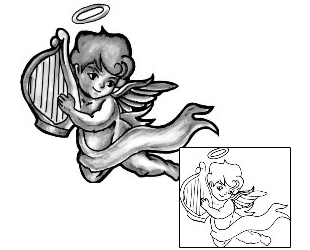 Angel Tattoo Religious & Spiritual tattoo | CZF-00034