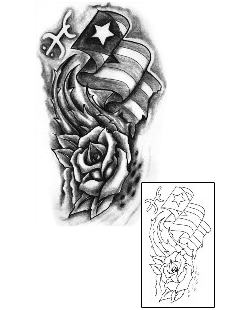 Rose Tattoo Plant Life tattoo | CZF-00044
