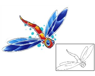 Dragonfly Tattoo Insects tattoo | D1F-00033