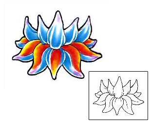 Lotus Tattoo Plant Life tattoo | D1F-00048