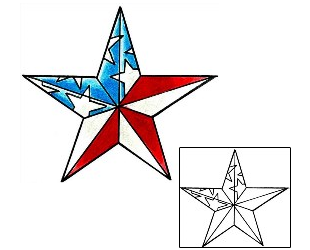 Patriotic Tattoo Astronomy tattoo | D2F-00016