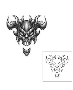 Devil - Demon Tattoo Horror tattoo | DBF-00002