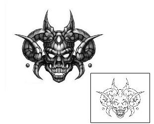 Devil - Demon Tattoo Horror tattoo | DBF-00116