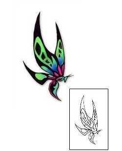 Butterfly Tattoo Insects tattoo | DBF-00154