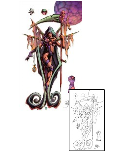 Witch Tattoo Mythology tattoo | DBF-00192