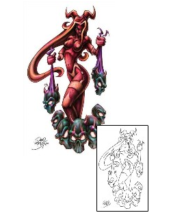 Devil - Demon Tattoo Mythology tattoo | DBF-00223